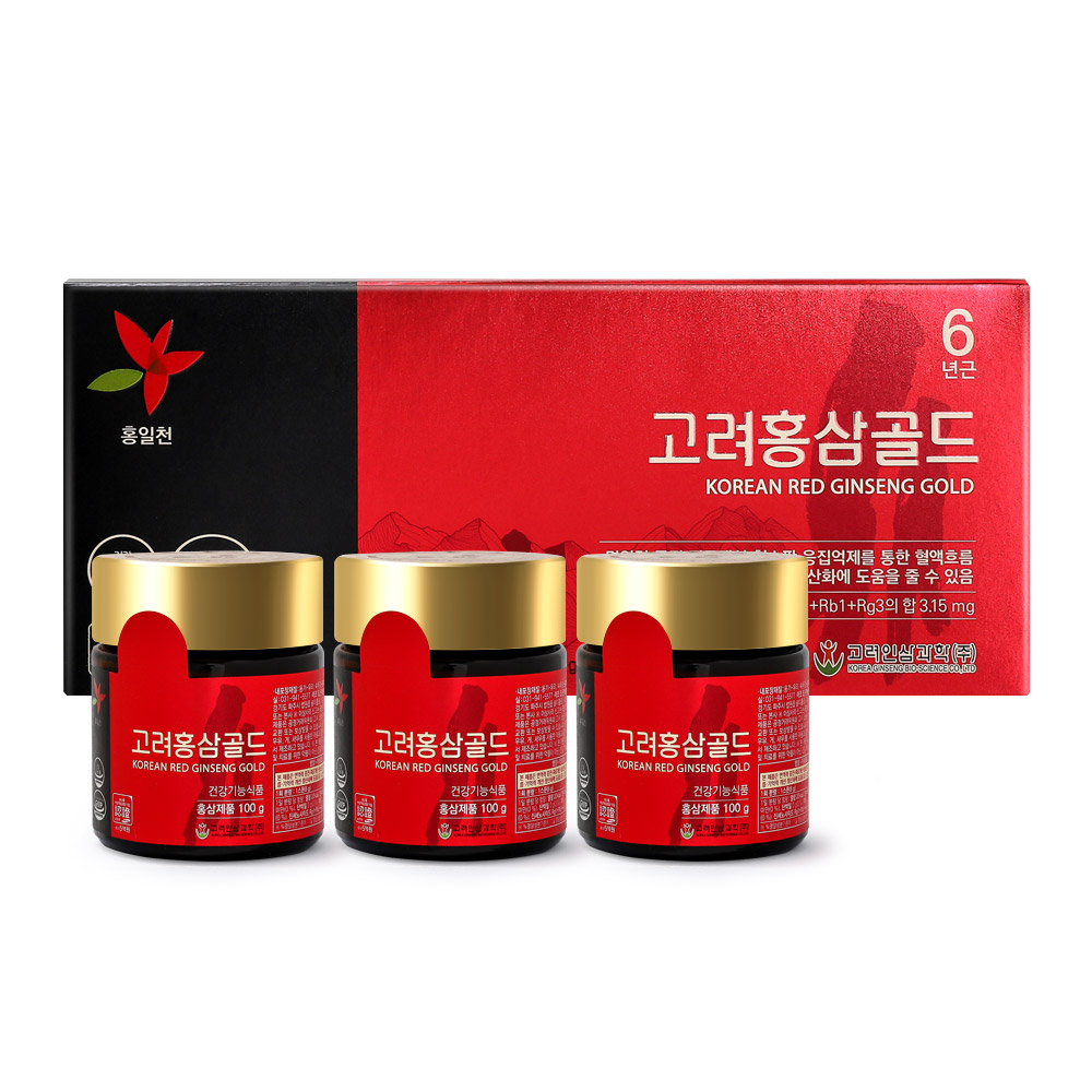홍일천 고려홍삼골드 100g 3병