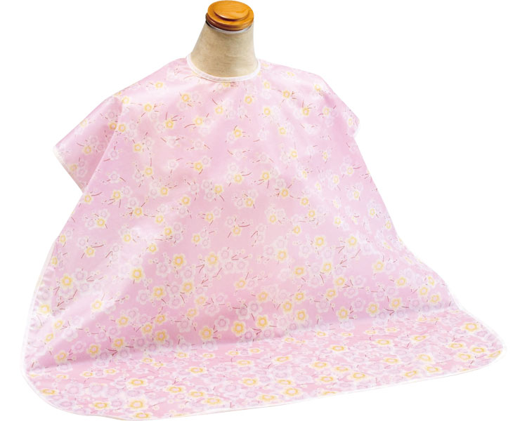 하비너스 어깨 덮는 식사용 앞치마 1024915 꽃무늬 핑크