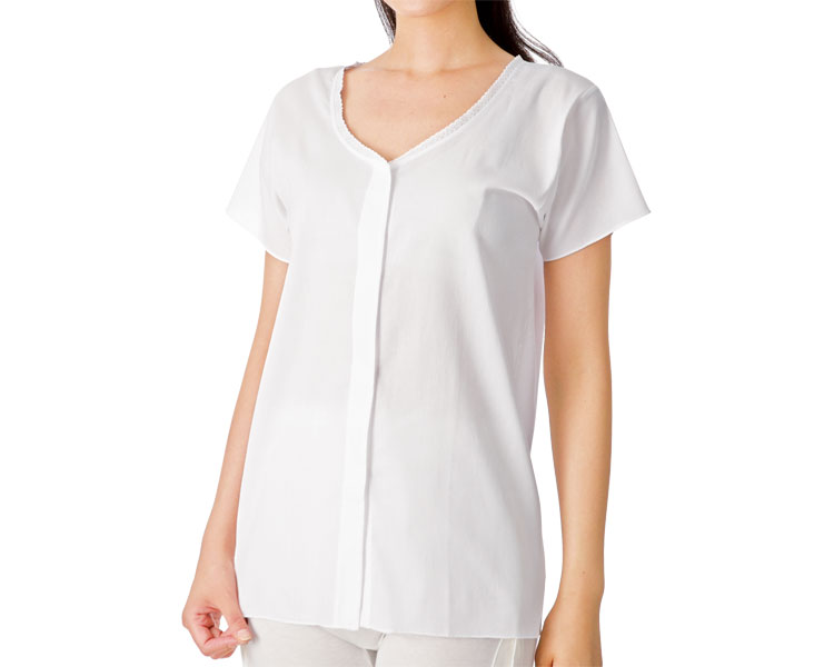 여성 반팔 전면 오픈 원터치 내의 CH-3 LL 화이트