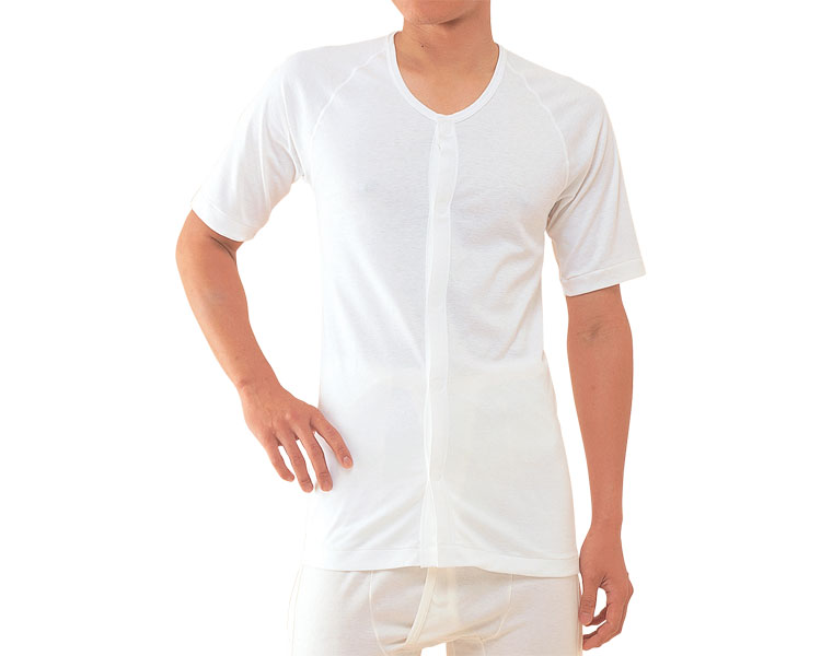 남성 5부 전면오픈 원터치 내의 No.2 LL 오프화이트