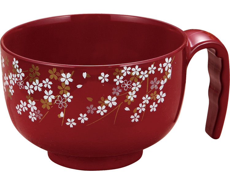 라쿠라쿠 간편 국그릇 71682 주홍 벚꽃