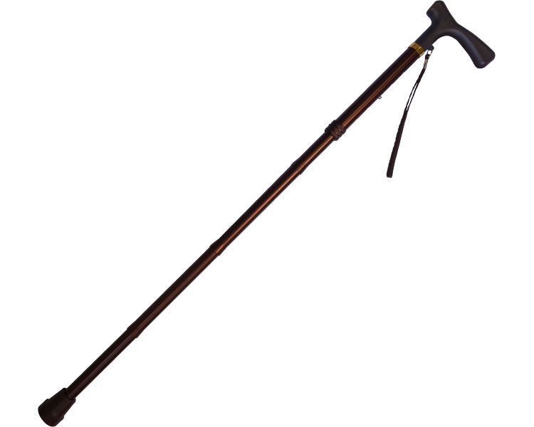 경량 접이식 지팡이 (손목 끈 포함) MK64-1 브라운