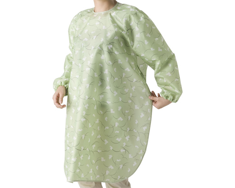 초발수형 소매형 앞치마 1040 체크옐로우