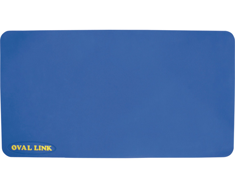 미끄럼방지 타원형 링크 매트 M사이즈 블루