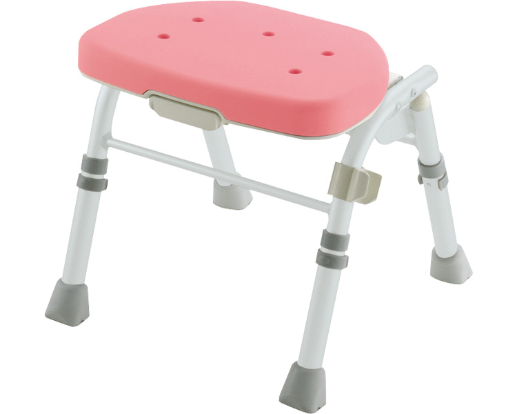 접이식 목욕의자 M형 등받이 없음 47741 핑크
