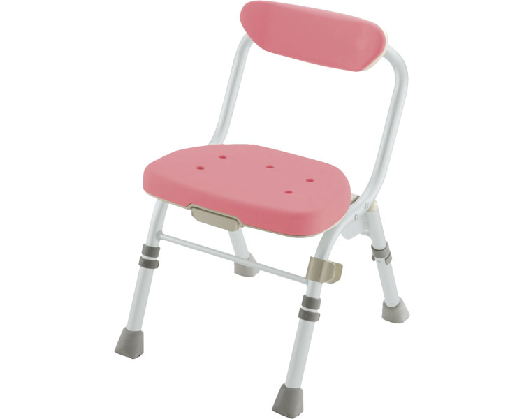 접이식 목욕의자 M형 등받이 있음 47941 핑크