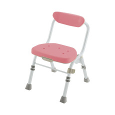 간편 접이식 목욕의자 M형 (등받이 있음) 47941 핑크