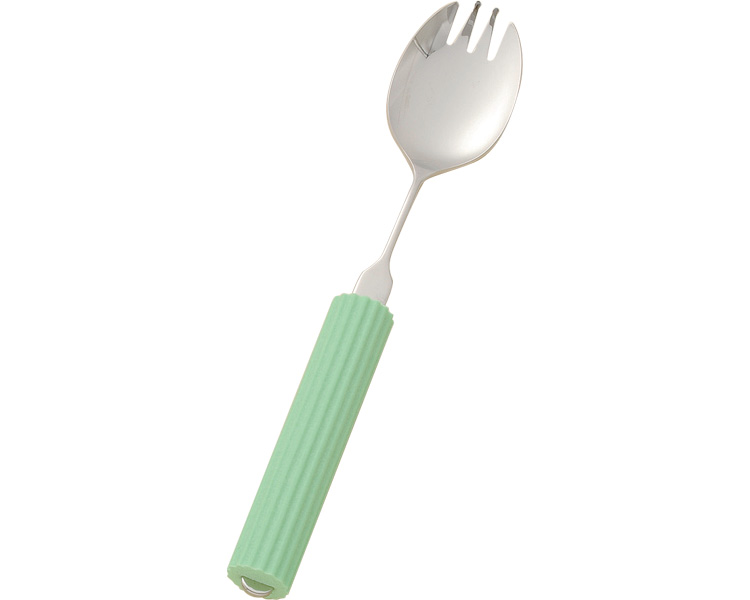 스테인리스 실리콘 스펀지 스푼 손잡이 타입 N-3/SS-18 숟가락 포크 겸용(대)