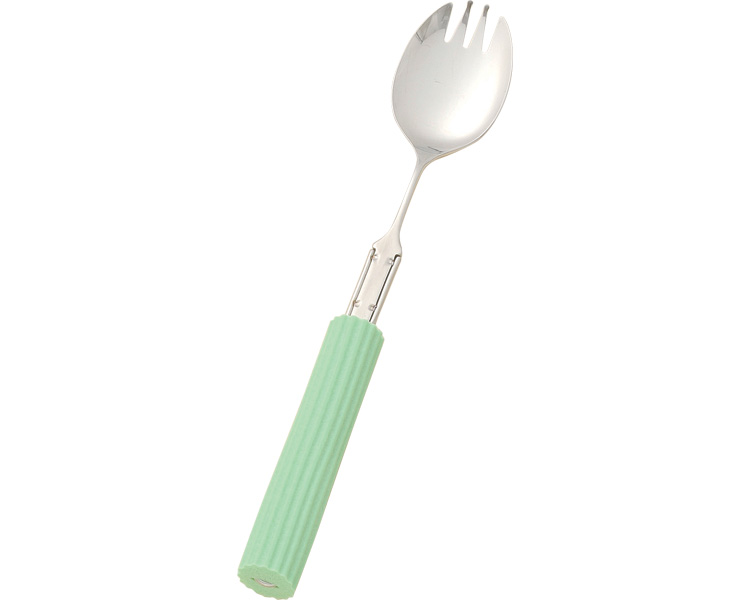 구부려 사용 실리콘 스펀지 부착 R-21/SS-18 숟가락 포크 겸용(대)