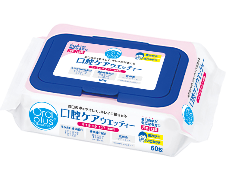 오랄 플러스 구강 케어 티슈 (마일드 타입) 172495 60매입