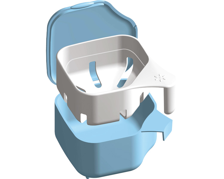 덴트 클리어 컵 (틀니 세정용) 239-003980-00 블루