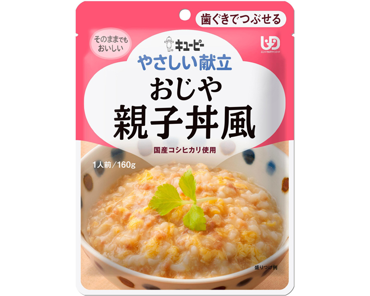 큐피 부드러운 오야코동 풍미 닭고기 고시히카리죽 (Y2-3) 36837 160g