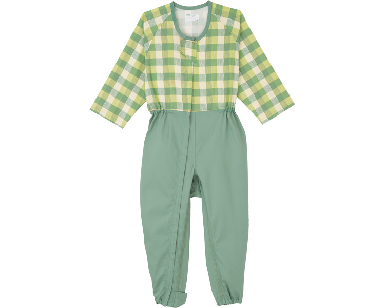 컨비네이션 풀 오픈형 환자복 5738-TA M 블록그린