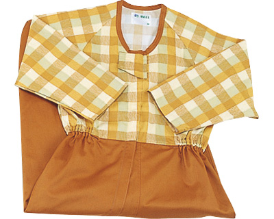 컨비네이션 풀 오픈형 환자복 5738-TA LL 블록베이지