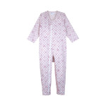 컨비네이션 Ⅱ 풀 오픈형 환자복 5638-A S 리프핑크