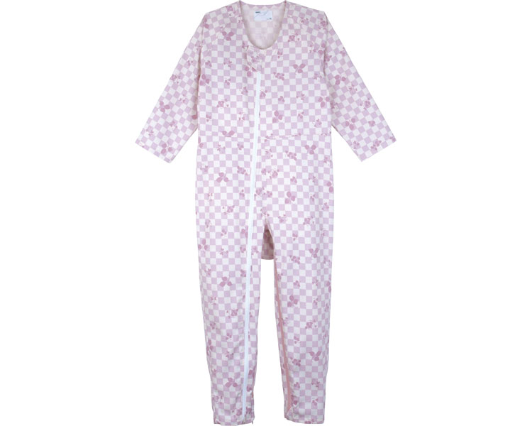 컨비네이션 Ⅱ 풀 오픈형 환자복 5638-A M 리프핑크