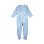 컨비네이션 Ⅱ 풀 오픈형 환자복 5638-A S 리프블루