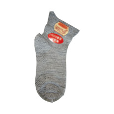 한 손으로 신는 여성용 울혼방 미끄럼방지 양말 554S 22-24cm 그레이