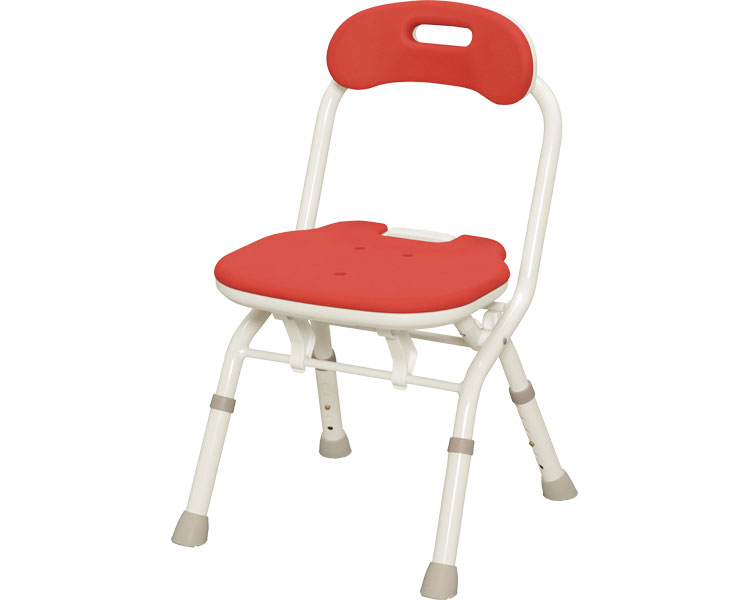 안주 접이식 목욕의자 FC 등받이형 536-059 레드