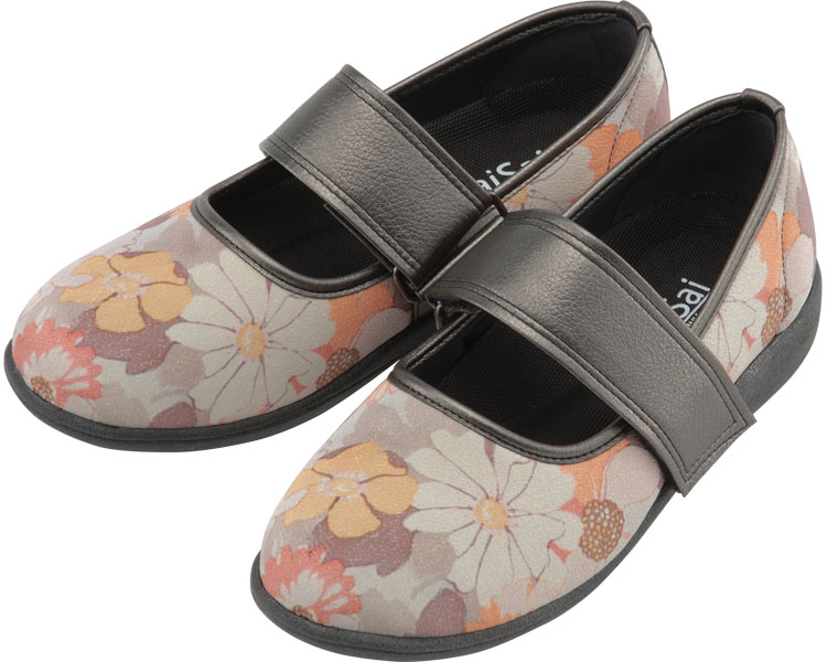 SaiSai 플라워 프린트 W941 여성 24.0cm 플로럴 오렌지