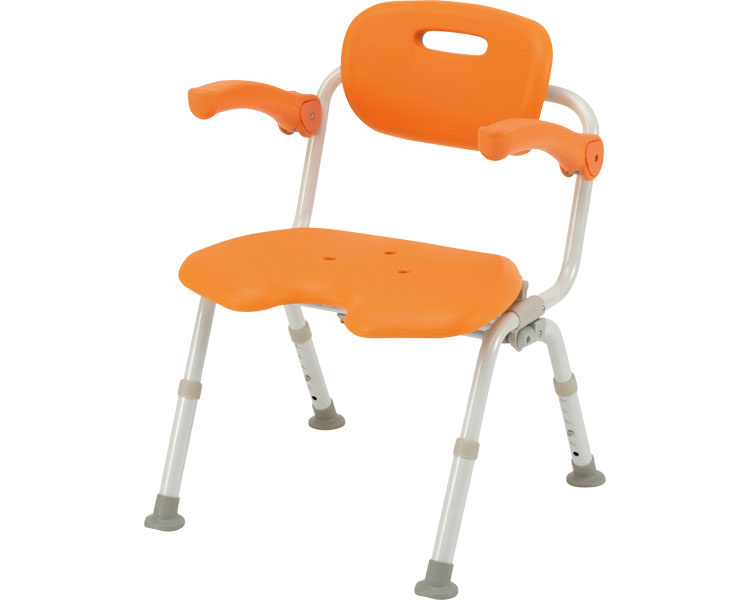 유클리어 목욕의자 와이드 SP 원터치 U형 접이식N PN-L41521D 오렌지