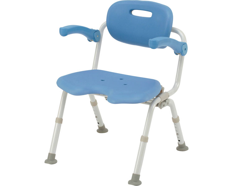 유클리어 목욕의자 와이드 SP 원터치 U형 접이식N PN-L41521A 블루