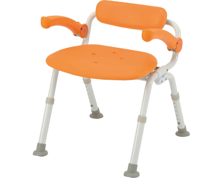유클리어 목욕의자 미들 SP 등지지 접이식N PN-L42021D 오렌지