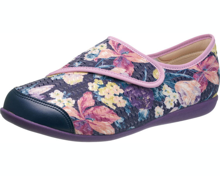 쾌보주의 L131RS 여성 24.5cm 네이비 패턴