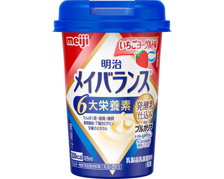 메이지 밸런스 미니 컵 딸기 요구르트 맛 1415458 125mL