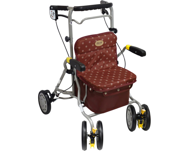 시폰 보행차 라쿤 꽃무늬 도트 엔지