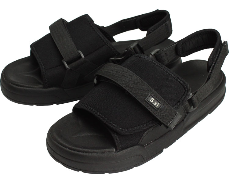 SaiSai 저스트 핏 샌들 WG510 남녀공용 4L 블랙