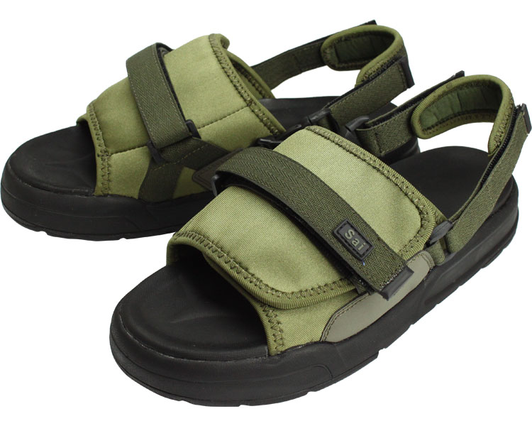 SaiSai 저스트 핏 샌들 WG510 남녀공용 S 카키