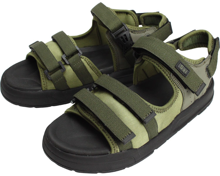 SaiSai 저스트 핏 샌들 WG520 남녀공용 LL 카키