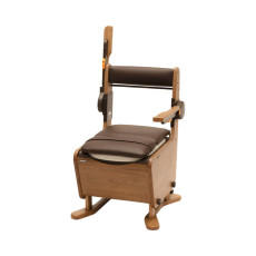 가구형 이동식변기 (팔걸이 접이식) PN-L23407MB 소프트 변기 미디엄 브라운