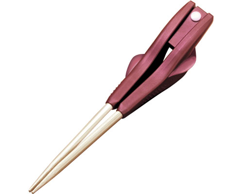 하시조군 실버전용 젓가락 S2-8 레드(19cm) 오른손용