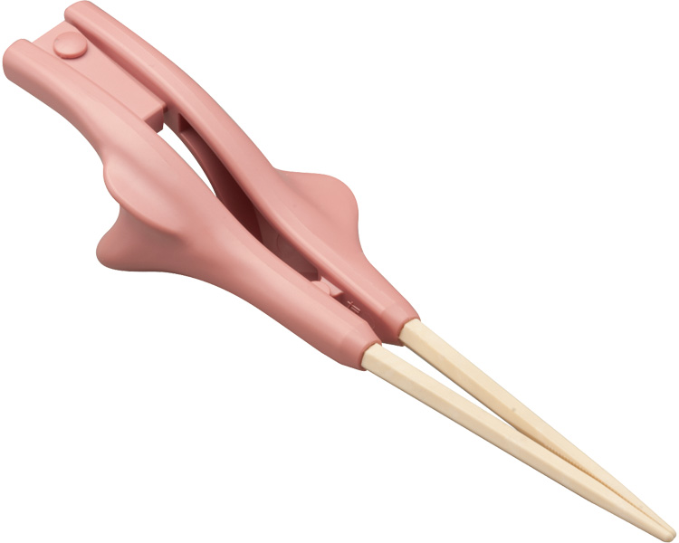 하시조군 클리어 실버 젓가락 S-14 핑크(21cm) 오른손용