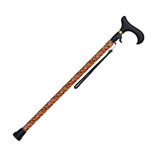 무단계 길이조절 지팡이 77-F1 플라워 스칼렛