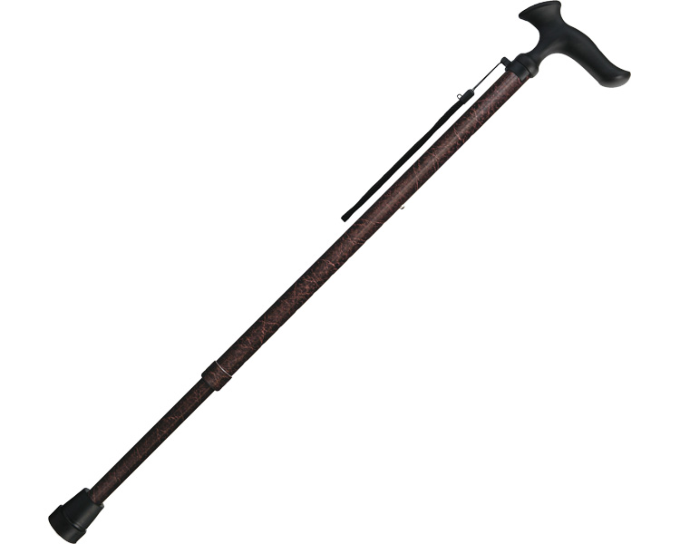 카루가모 옴므 남성 지팡이 WB5231 가죽무늬 갈색