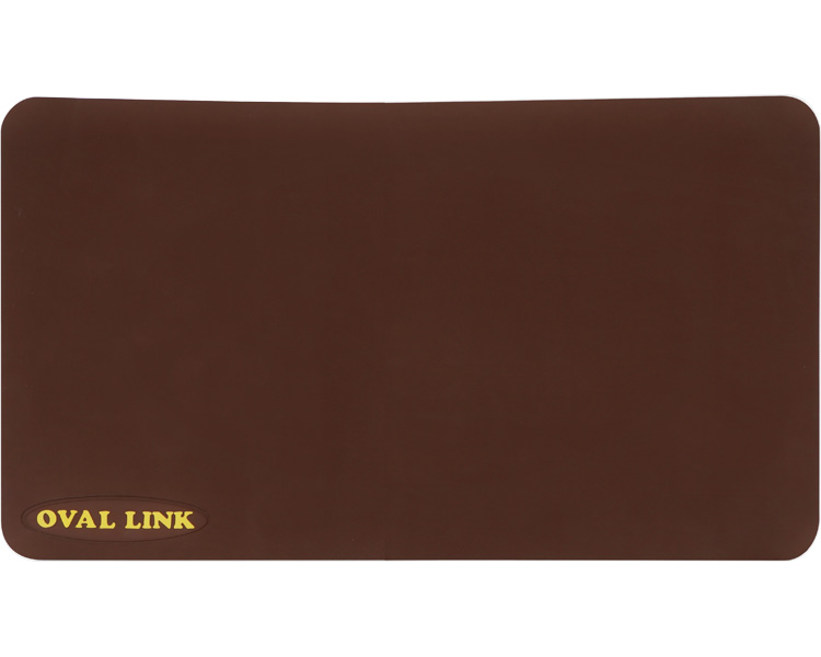 미끄럼방지 타원형 링크 매트 M사이즈 브라운