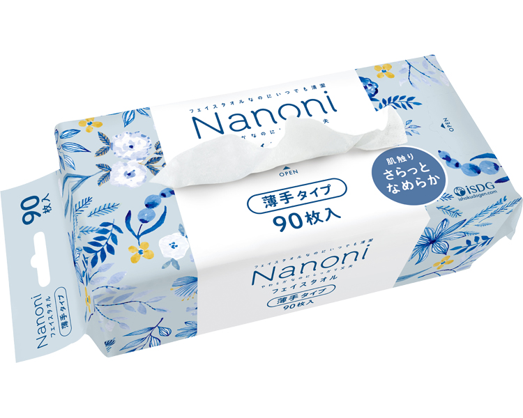 나노니 페이스 타월 얇은 타입 90매입