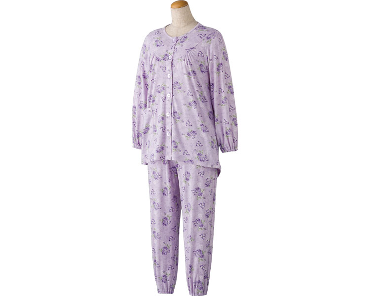 여성 큰 단추 스트래치 잠옷 800342-12 L 퍼플