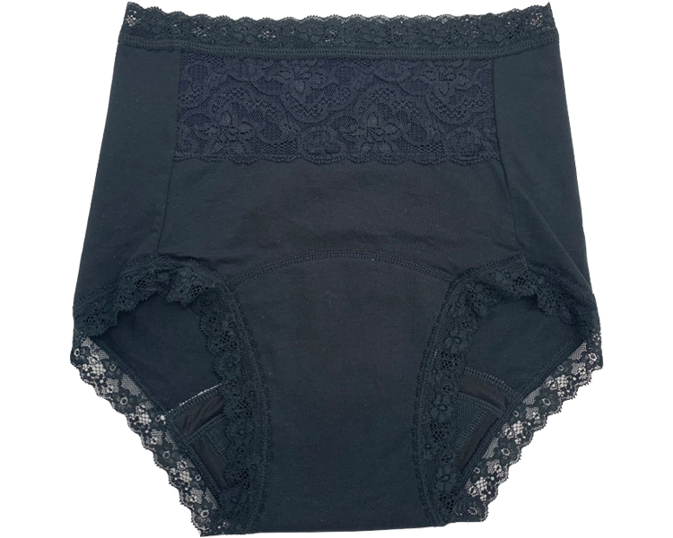여성 요실금 팬티 50cc 허리 레이스 070-520079-00 L 블랙