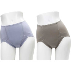 스타일 셀러브리티 흡수소취 팬티 2매 여성 TJI-679 LL 블루 세트 (블루, 그레이 각 1매)