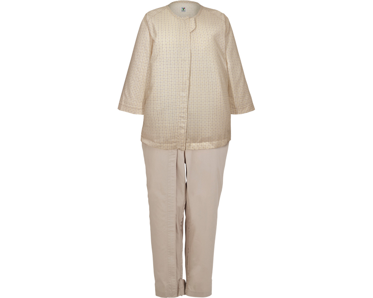 후도 D형 간병용 잠옷 (사계절용) 107224 L 베이지