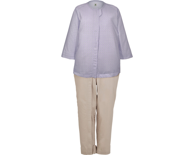 후도 D형 간병용 잠옷 (사계절용) 107233 M 퍼플