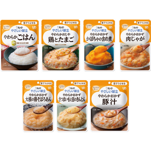 큐피 부드러운 식단 오리지널 인기상품 세트 부드러운 밥×6개·반찬 6종×3개